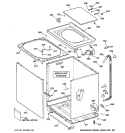 CABINET, COVER & FRONT PANEL Diagram and Parts List for VBXR1090B4CC  Hotpoint Washer