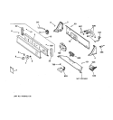 CONTROLS & BACKSPLASH Diagram and Parts List for VLXR1020A5WO  Hotpoint Washer