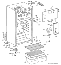 CABINET Diagram and Parts List for HTS16ABMERWW  Hotpoint Refrigerator