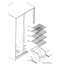 FREEZER SHELVES Diagram and Parts List for HSS22IFPACC  Hotpoint Refrigerator