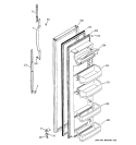 FRESH FOOD DOOR Diagram and Parts List for GST20IEMCWW  General Electric Refrigerator