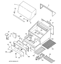 GAS GRILL PARTS Diagram and Parts List for ZGG27L20CSS  General Electric Grill