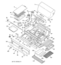 GAS GRILL PARTS Diagram and Parts List for ZGG48N31CSS  General Electric Grill