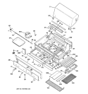GAS GRILL PARTS Diagram and Parts List for ZGG48N42CSS  General Electric Grill