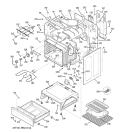 BODY PARTS Diagram and Parts List for JBP82BF1BB  General Electric Range