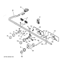 MANIFOLD & CONTROLS Diagram and Parts List for ZGU48L4GD2SS  General Electric Cooktop