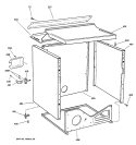 CABINET Diagram and Parts List for DPSB650EC0WW  General Electric Dryer