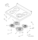 COOKTOP Diagram and Parts List for EER3002H00CC  General Electric Range
