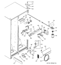 FRESH FOOD SECTION Diagram and Parts List for GSL25JFPABS  General Electric Refrigerator