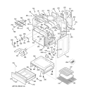 BODY PARTS Diagram and Parts List for JBP80SF1SB  General Electric Range