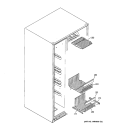 FREEZER SHELVES Diagram and Parts List for ESS25LGPACC  General Electric Refrigerator