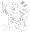 ICE MAKER & DISPENSER Diagram and Parts List for ESS25LGPACC  General Electric Refrigerator