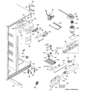 FRESH FOOD SECTION Diagram and Parts List for ESS25LGPACC  General Electric Refrigerator