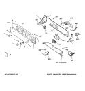 CONTROLS & BACKSPLASH Diagram and Parts List for WVSR1060B4WW  General Electric Washer
