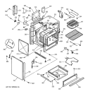 BODY PARTS Diagram and Parts List for JSP26BD3WH  General Electric Range