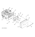 DOOR Diagram and Parts List for JSP26BD3WH  General Electric Range