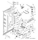 FRESH FOOD SECTION Diagram and Parts List for PSH23SGPABS  General Electric Refrigerator