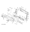CONTROL PANEL Diagram and Parts List for JBP78SH1SS  General Electric Range
