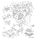 BODY PARTS Diagram and Parts List for JBP82KF2CC  General Electric Range