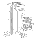 FREEZER SECTION Diagram and Parts List for ZISB42DXA  General Electric Refrigerator
