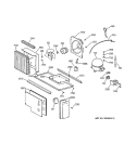 UNIT PARTS Diagram and Parts List for ZISB42DXA  General Electric Refrigerator