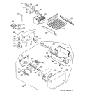 ICE MAKER & DISPENSER Diagram and Parts List for GST20IEMACC  General Electric Refrigerator
