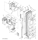 FREEZER DOOR Diagram and Parts List for GST20IEMCWW  General Electric Refrigerator