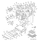 BODY PARTS Diagram and Parts List for JBP80SF1SS  General Electric Range