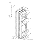 FRESH FOOD DOOR Diagram and Parts List for HSS25GDMDWW  Hotpoint Refrigerator