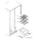 FREEZER SHELVES Diagram and Parts List for HSS25GDMDWW  Hotpoint Refrigerator