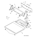 CONTROLS & TOP PANEL Diagram and Parts List for NLL113EY4WO  Hotpoint Dryer