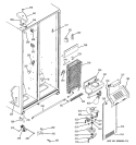 FREEZER SECTION Diagram and Parts List for HST20DBPDWH  Hotpoint Refrigerator