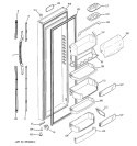 FRESH FOOD DOOR Diagram and Parts List for GCK23LCNCFCC  General Electric Refrigerator