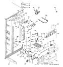 FRESH FOOD SECTION Diagram and Parts List for GCK23LCNCFCC  General Electric Refrigerator