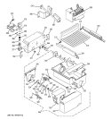 ICE MAKER & DISPENSER Diagram and Parts List for GIG21IEMFFWS  General Electric Refrigerator