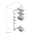 FREEZER SHELVES Diagram and Parts List for PCG21MIMHFWW  General Electric Refrigerator