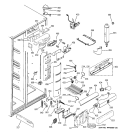FRESH FOOD SECTION Diagram and Parts List for PCG23NJMHFWW  General Electric Refrigerator