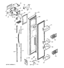 FREEZER DOOR Diagram and Parts List for PSG25NGMHFBB  General Electric Refrigerator