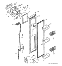FREEZER DOOR Diagram and Parts List for PSG29NHMHCBB  General Electric Refrigerator