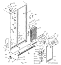 FREEZER SECTION Diagram and Parts List for GSS20DBPDWW  General Electric Refrigerator