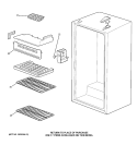 CABINET Diagram and Parts List for SMR03BAPBB  General Electric Refrigerator
