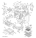 BODY PARTS Diagram and Parts List for JBP95KF2CC  General Electric Range