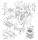 BODY PARTS Diagram and Parts List for JBP95SF2SS  General Electric Range