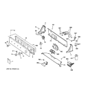 CONTROLS & BACKSPLASH Diagram and Parts List for WBSR3140D0WW  General Electric Washer