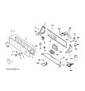 CONTROLS & BACKSPLASH Diagram and Parts List for WJSR4160D0CC  General Electric Washer