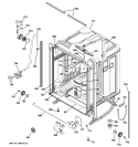 BODY PARTS Diagram and Parts List for PDW8800J00CC  General Electric Dishwasher