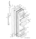 FRESH FOOD DOOR Diagram and Parts List for GSZ25SGMABS  General Electric Refrigerator