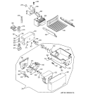 ICE MAKER & DISPENSER Diagram and Parts List for PSG22SIMBFBS  General Electric Refrigerator