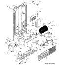 SEALED SYSTEM & MOTHER BOARD Diagram and Parts List for PSG22SIMBFBS  General Electric Refrigerator