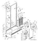 FREEZER SECTION Diagram and Parts List for GSS22IFPDCC  General Electric Refrigerator